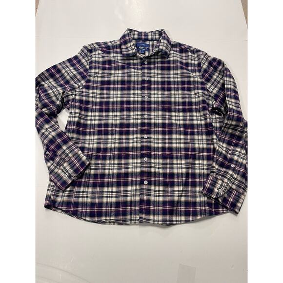Apt 9 Other - Apt. 9 Premier Flex Untucked Fit Men’s Small Button Up Shirt- Purple/Blue Plaid